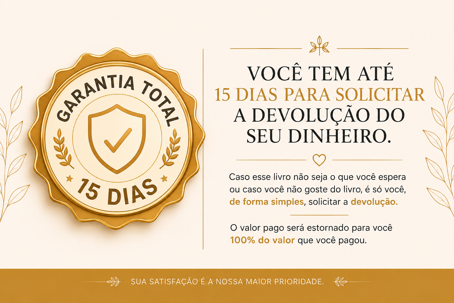 Garantia de 15 dias